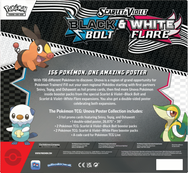 Scarlet & Violet - White Flare & Black Bolt - Unova Poster Collection - obrazek 2