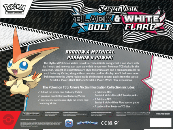Scarlet & Violet - White Flare & Black Bolt - Unova Victini Illustration Collection - obrazek 2