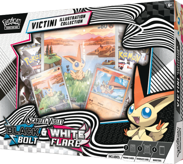 Scarlet & Violet - White Flare & Black Bolt - Unova Victini Illustration Collection