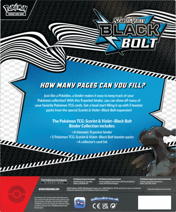 Scarlet & Violet - Black Bolt  - Binder Collection - obrazek 3
