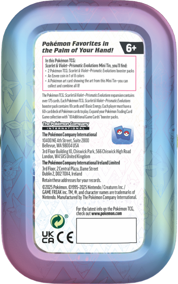 Prismatic Evolutions mini tin - obrazek 9