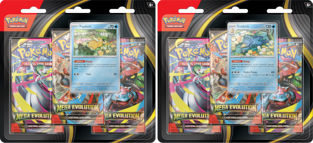 Mega Evolution - 3-Pack Blister - Psyduck/Golduck - komplet
