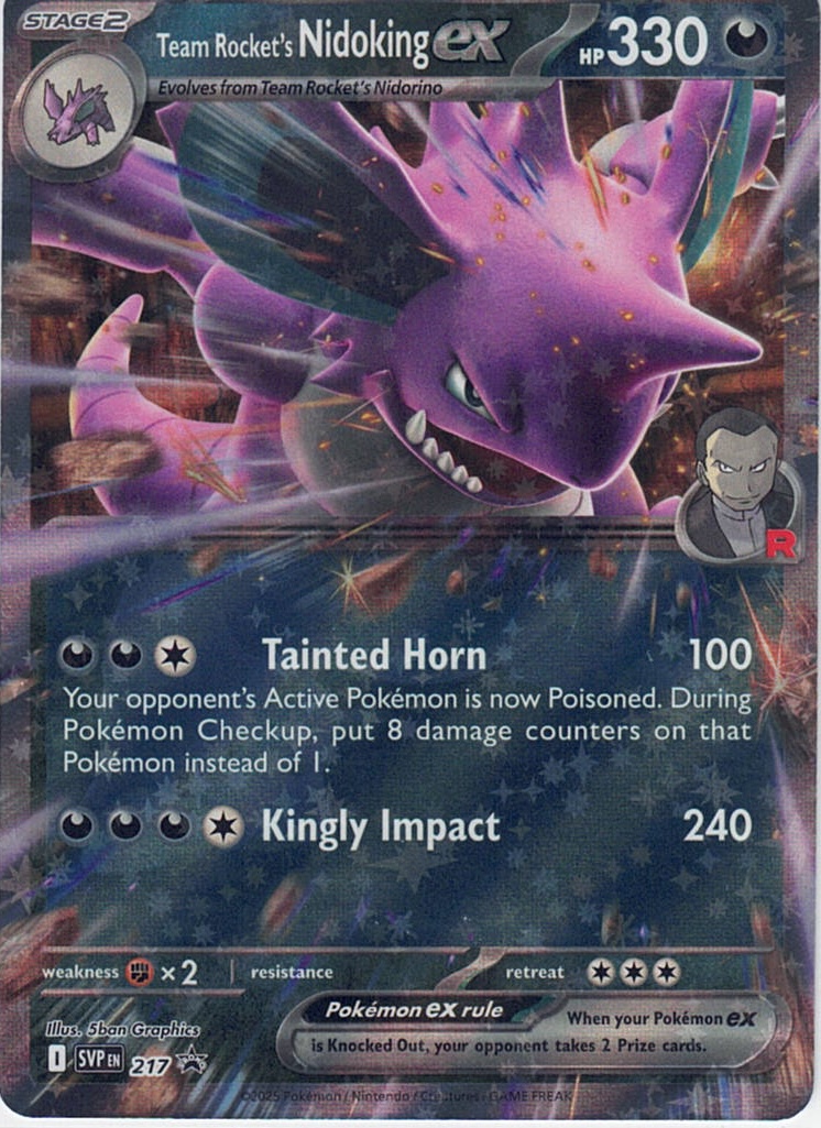 Team Rocket's Nidoking ex SVP 217