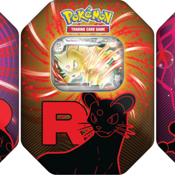 Team Rocket Tin - Mewtwo/Nidoking/Persian - komplet