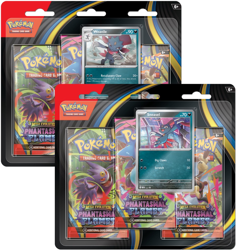 Phantasmal Flames - 3-Pack Blister - Weavile/Sneasel - komplet
