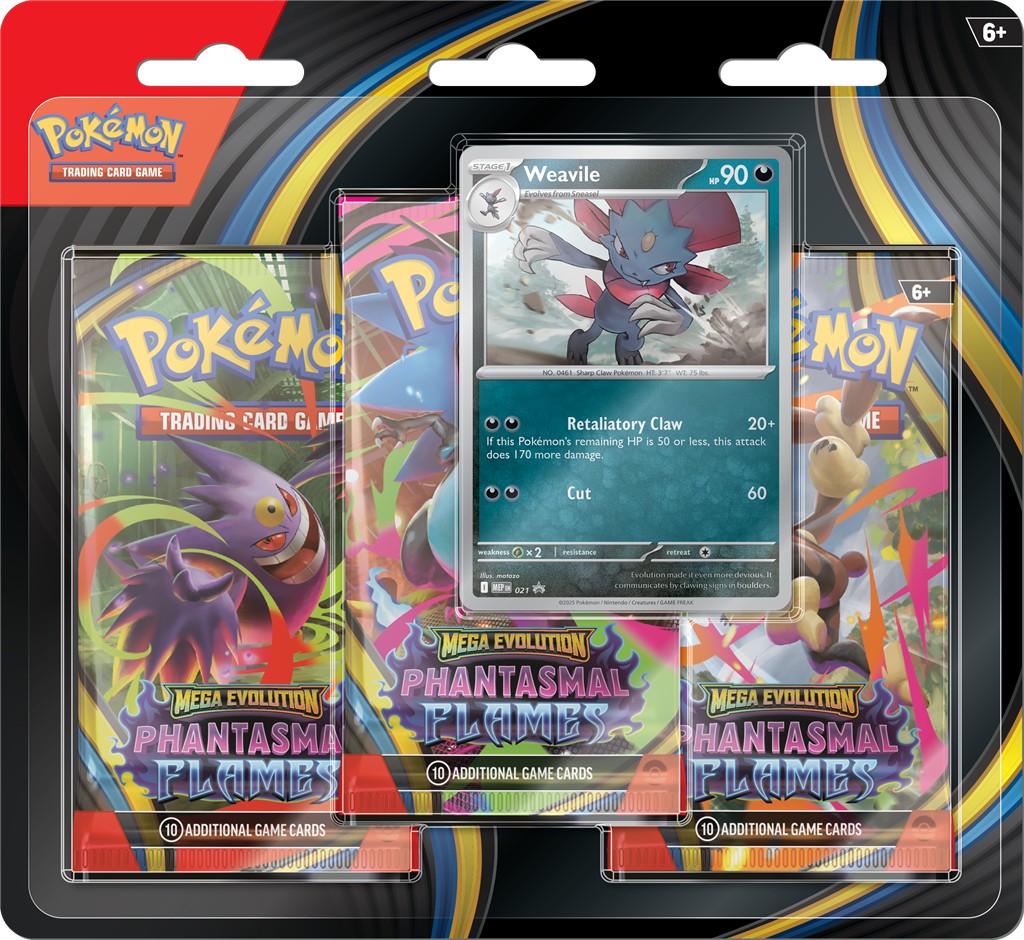 Phantasmal Flames - 3-Pack Blister - Weavile/Sneasel - komplet - obrazek 2