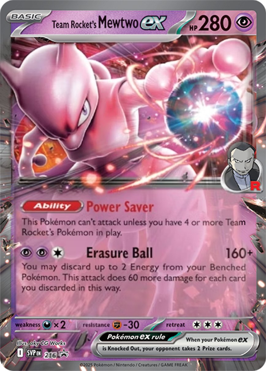 Team Rocket's Mewtwo ex SVP 216