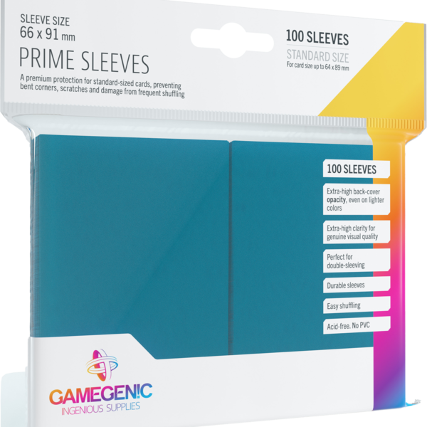 Gamegenic Prime CCG Sleeves (66x91 mm) - niebieskie, 100 sztuk