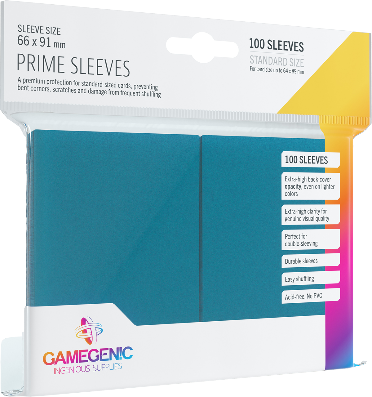 Gamegenic Prime CCG Sleeves (66x91 mm) - niebieskie, 100 sztuk
