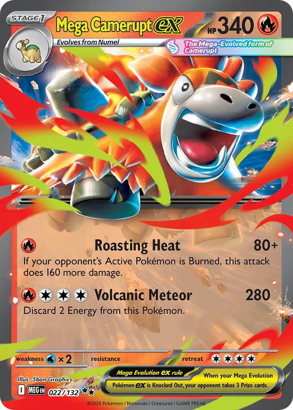 Mega Camerupt ex (MEG 022)