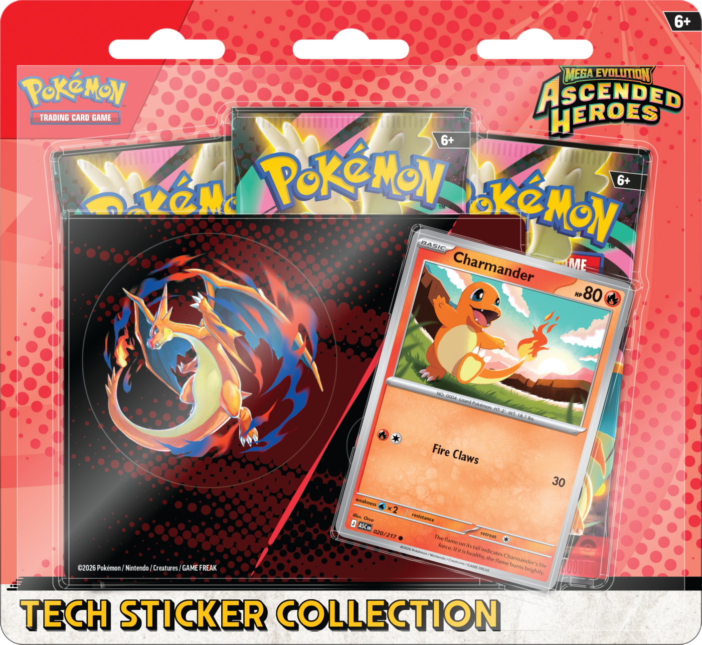 Ascended Heroes - Tech Sticker Collection - Charmander & Gastly - komplet - obrazek 3