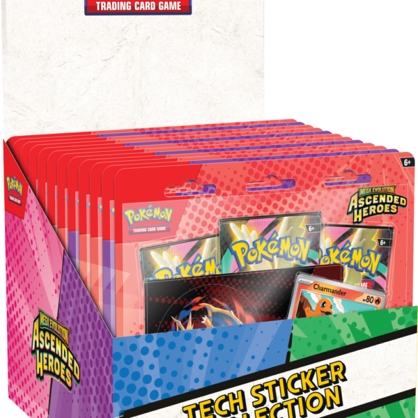 Ascended Heroes - Tech Sticker Collection - Charmander & Gastly - display