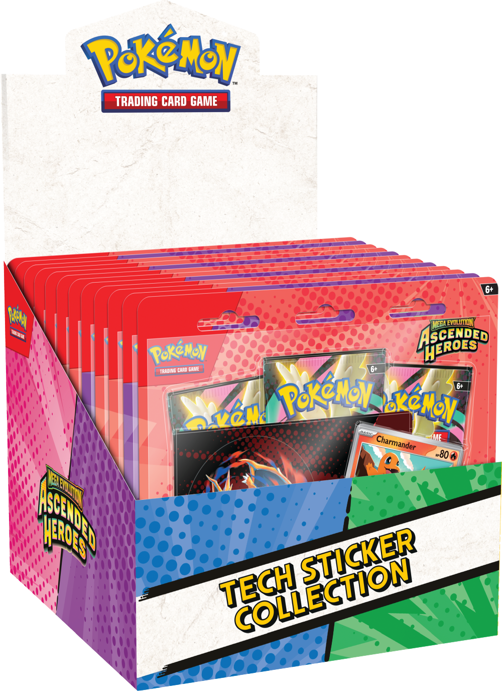 Ascended Heroes - Tech Sticker Collection - Charmander & Gastly - display
