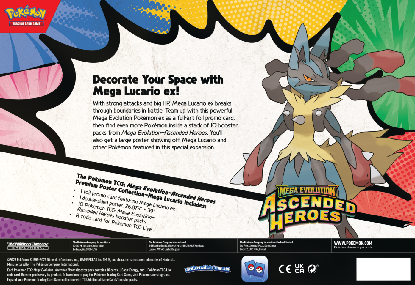 Ascended Heroes – Premium Poster Collection – Mega Lucario - obrazek 4
